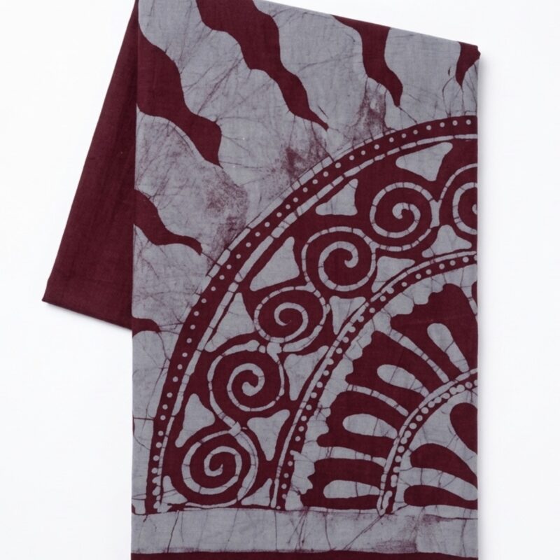 BEETLE SOLARIS BATHIK SARONG - MAROON RED